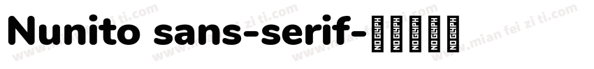 Nunito sans-serif字体转换